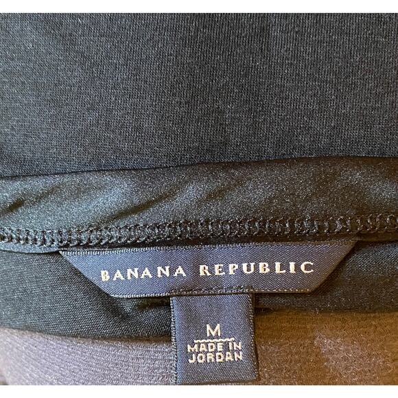 Coquette Banana Republic Womens M Black T-Shirt Soft Lounge Popover Top - Picture 3 of 7